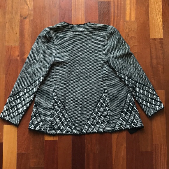 Lihli at Saks Fifth Avenue Black & White Cardigan - Picture 5 of 5